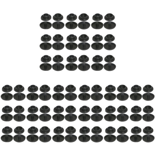300Sets Zwarte Kledingknopen Plastic Snap Buttons Praktisch En Stevig 1