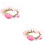 2Stk Stoffblumen Haustierhalsband Rosafarben, Und 6