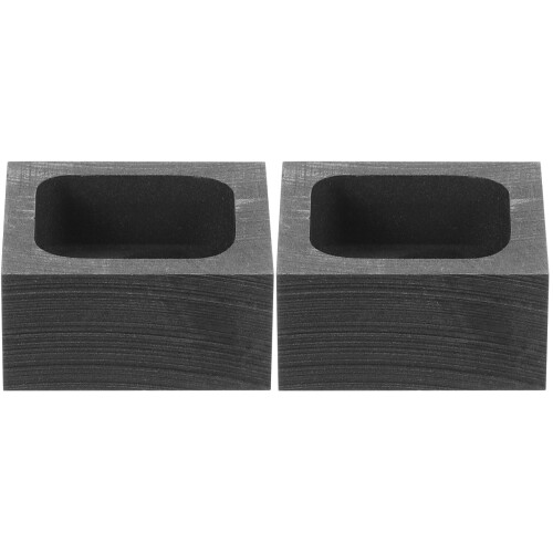 2Stk DIY Graphit Gießform Schwarz Hohe Temperatur 2