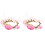 2Stk Stoffblumen Haustierhalsband Rosafarben, Und 2