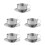 5Sets Exquisites Metall Tassen Set Silber Für Und Tee 8