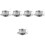 5Sets Exquisites Metall Tassen Set Silber Für Und Tee 6