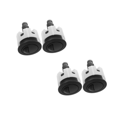 4Stk Wassersparender Dual Flush Wc- Push Button ABS Schwarz 2