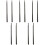 5Pairs Durable Black Nylon Drum Sticks for Beginners and Drummers 5