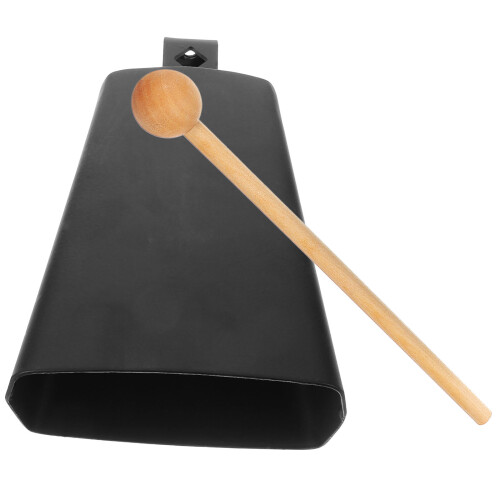 Noise Maker Cowbell Metal Cheering 1 Set Black