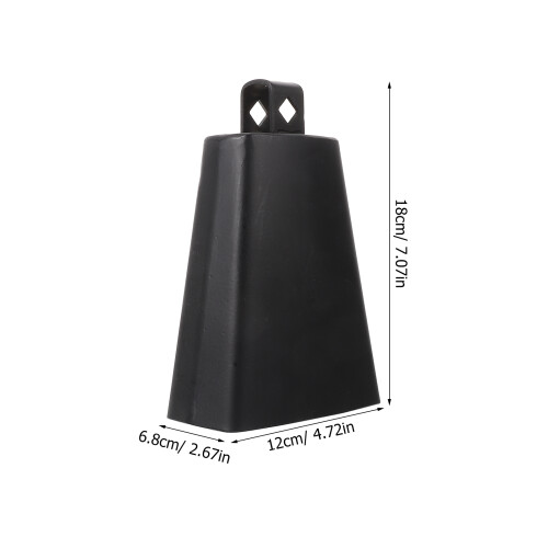Noise Maker Cowbell Metal Cheering 1 Set Black 1