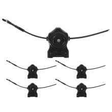 5Sets Multiplayer Kunststoff Kreiselstartgerät Schwarz Für