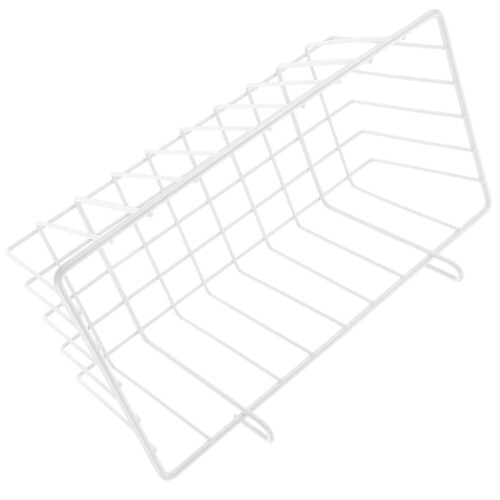 2Stk Robuster Draht-Futterhalter Weiß Für Und Kleine 1