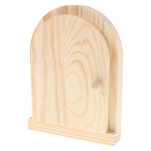 5Stk Selbstklebende Holz Lichtschalter Abdeckung Mit Feentür Design