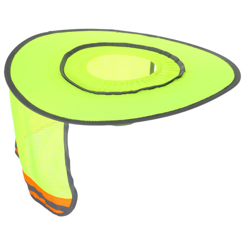 4Stk Hellgelber Hardhat Schirm Mit Mesh Uv-Schutz Für Bauarbeiter