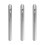 3Stk Aluminium Krümelwischer Tragbar Silber 6