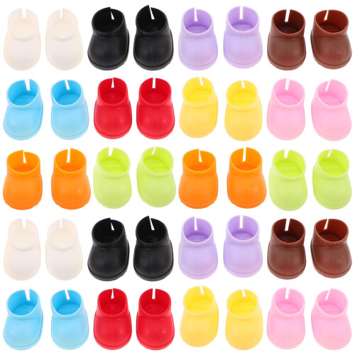40Paren Mini Voor , Kleurrijke Plastic Laarzen Set 2