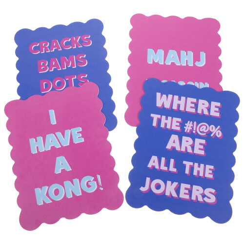 12Pcs Scratch-Resistant Mahjong Shuffler Cards for Mixing
