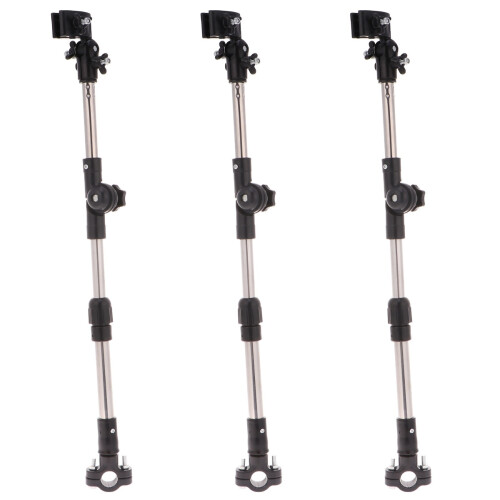 3Pièces Porte- Detachable Retractable Durable Noir 2