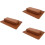 3Ensembles Repose-Main Nail Art Marron PU Confort Pour 8