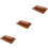 3Ensembles Repose-Main Nail Art Marron PU Confort Pour 7