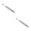 2Stk Piercing Ball Greifer Pinzette Silber Schmuck 3