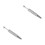 2Stk Piercing Ball Greifer Pinzette Silber Schmuck 5