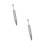 2Stk Piercing Ball Greifer Pinzette Silber Schmuck 6