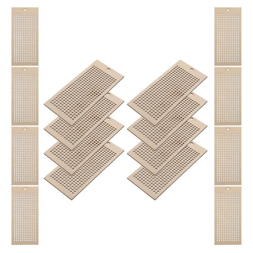 48Stk Holz Lesezeichen Besticken - Leicht , Blanko DIY Basteln 1