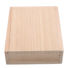 2Stk Unbehandelte Holzköderbox Mit Schiebedeckel Für Angler, Lichtgelb