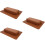 3Ensembles Repose-Main Nail Art Marron PU Confort Pour 9