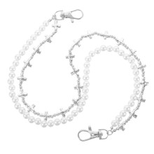 4Stk Hip Hop Beaded Waist Chain Mit Metall Kreuzanhänger