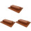 3Ensembles Repose-Main Nail Art Marron PU Confort Pour 4