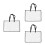 3Pièces Sac Transparent À Pour Affiches Avec 5