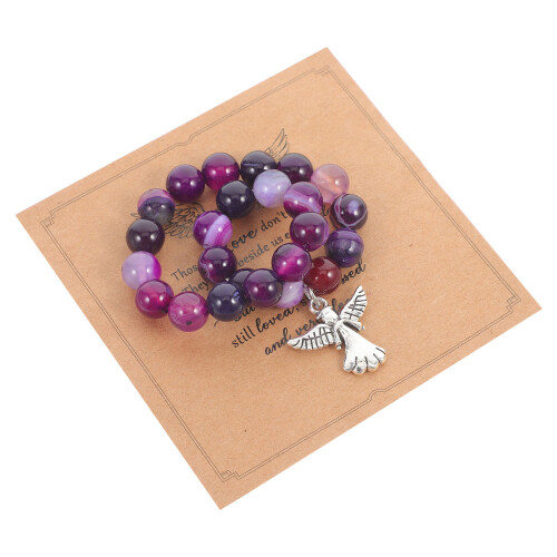 3Sets Memorial Armband Frauen Steinperlen Geschenk Set 1