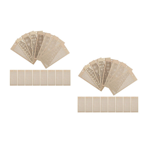 48Stk Holz Lesezeichen Besticken - Leicht , Blanko DIY Basteln 2