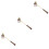 3Pièces Accessoires Bougie Zinc Long Manche Multi Couleurs Maison 6