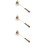 3Pièces Accessoires Bougie Zinc Long Manche Multi Couleurs Maison 9