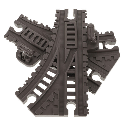 4Pièces Rails Plastique Jouets Train Piste Flexible