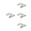 4Pièces Pont Piéton Miniature Plastique Gris Pour Décor Table De Sable 6