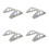 4Pièces Pont Piéton Miniature Plastique Gris Pour Décor Table De Sable 4