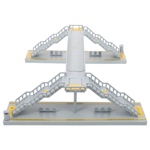4Pièces Pont Piéton Miniature Plastique Gris Pour Décor Table De Sable 2