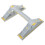 4Pièces Pont Piéton Miniature Plastique Gris Pour Décor Table De Sable 2