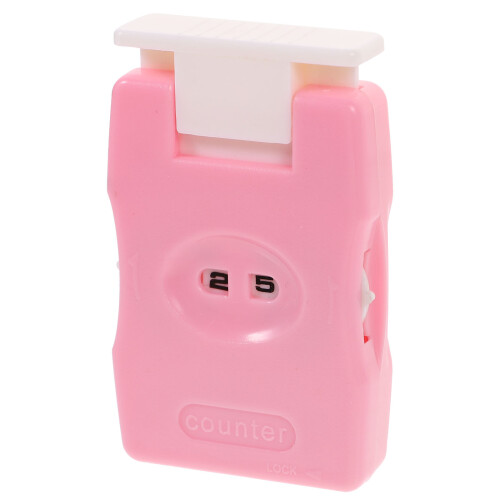 4Pièces Compteur De Rang Tricot Rose Manuel Pratique Durable 2
