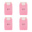 4Pièces Compteur De Rang Tricot Rose Manuel Pratique Durable 9