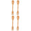 4Pièces Ustensiles Mini Spork Enfants Bois Durable Couleur 5