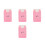 4Pièces Compteur De Rang Tricot Rose Manuel Pratique Durable 4