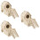 3Pièces En Bois Beige Pour Rongeurs 9