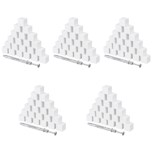5Ensembles Éponges Ongles Latex Blanches Pince Pour 1