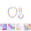 3Ensembles Parure Colorée Bracelet Boucles 10