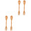 4Pièces Ustensiles Mini Spork Enfants Bois Durable Couleur 3