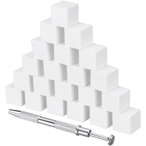 5Ensembles Éponges Ongles Latex Blanches Pince Pour