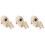 3Pièces En Bois Beige Pour Rongeurs 6