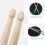 6Paires Baguettes De Percussion Vertes Design Ergonomique Pour 5