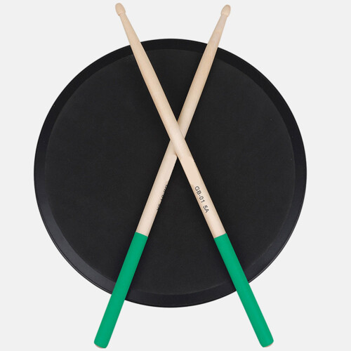 6Paires Baguettes De Percussion Vertes Design Ergonomique Pour 2